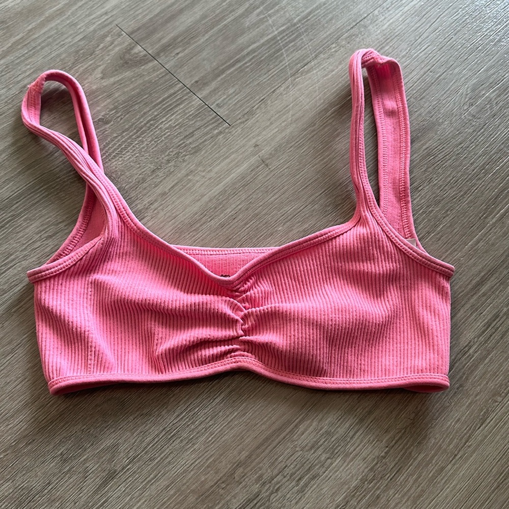 Out From Under bright pink top